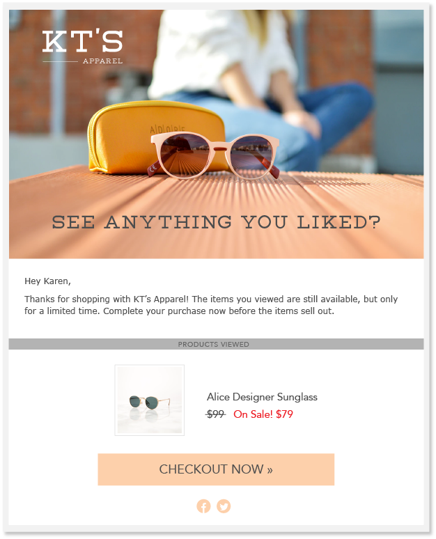 browse abandonment coupon