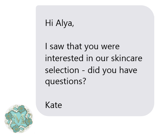 abandoned cart facebook messenger example 3