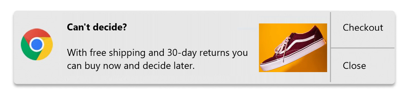 abandoned cart push notification example 3