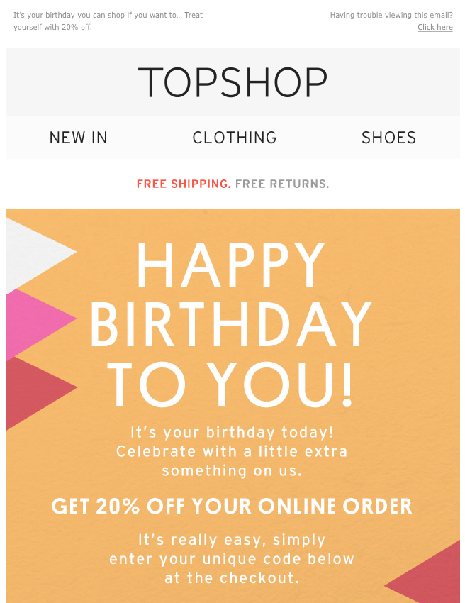 winback email peronalization