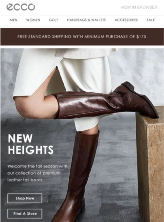 new arrivals winback email